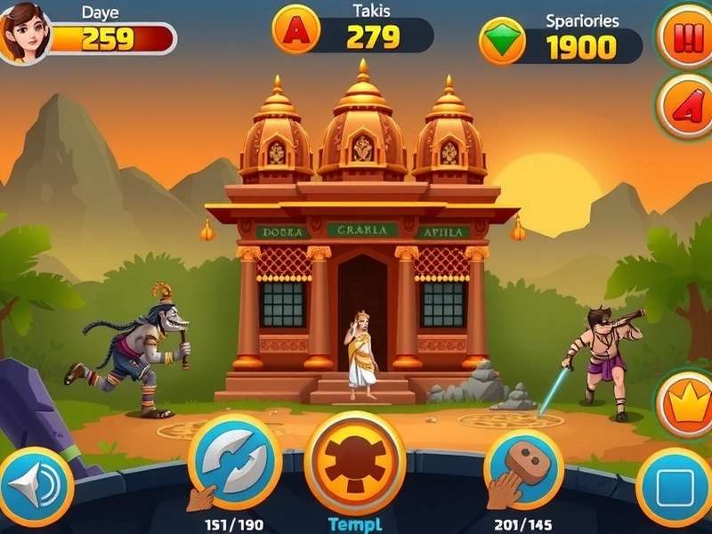 Temple Run Poki Gameplay Screenshot