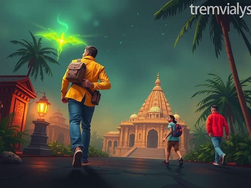 Collage of popular Temple Run YouTube video thumbnails from Indian creators