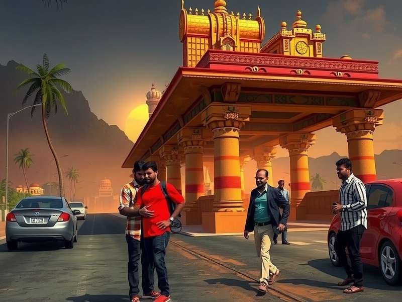 Visual comparison showing Temple Run character running from demon and GTA character driving car