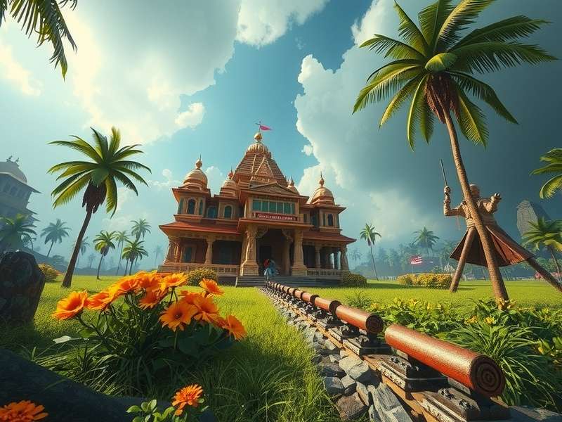 Temple Run gameplay on PC screen