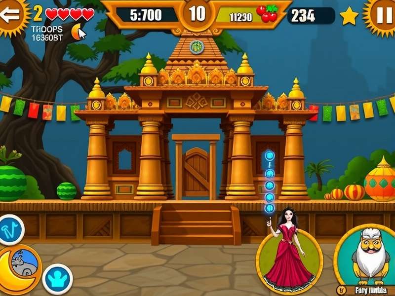 Advanced Temple Run gameplay showing precise jumping technique