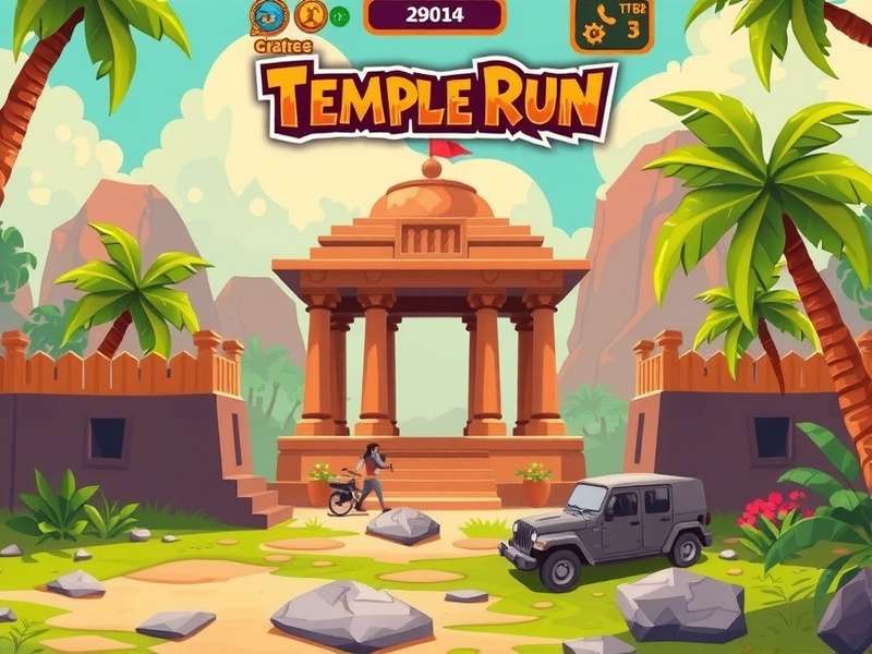 Temple Run Unblocked 76 gameplay on Indian gaming setup