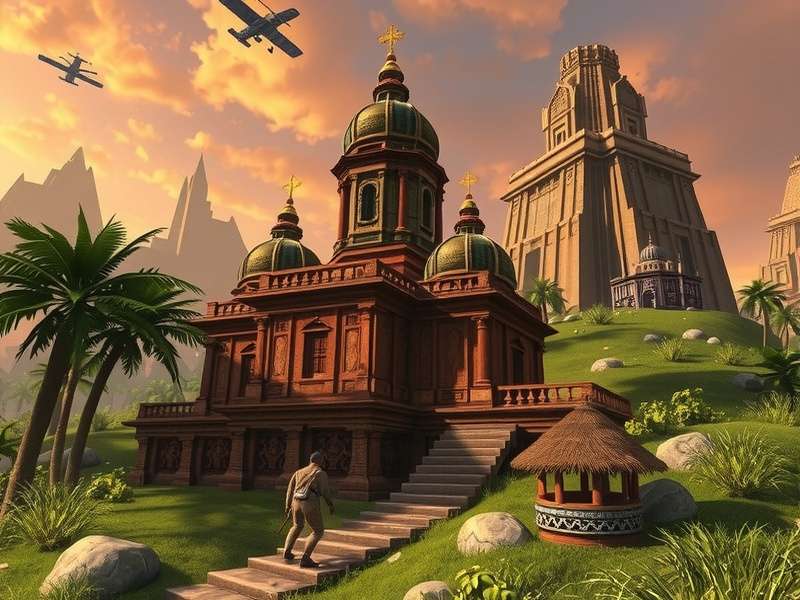 Hidden pathway in Temple Run Oz Poppy Field section