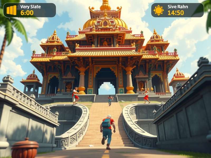 Temple Run VR gameplay in action
