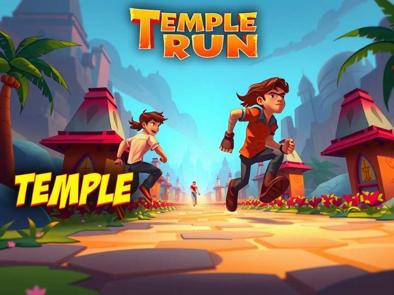 Temple Run gameplay on PC with keyboard controls