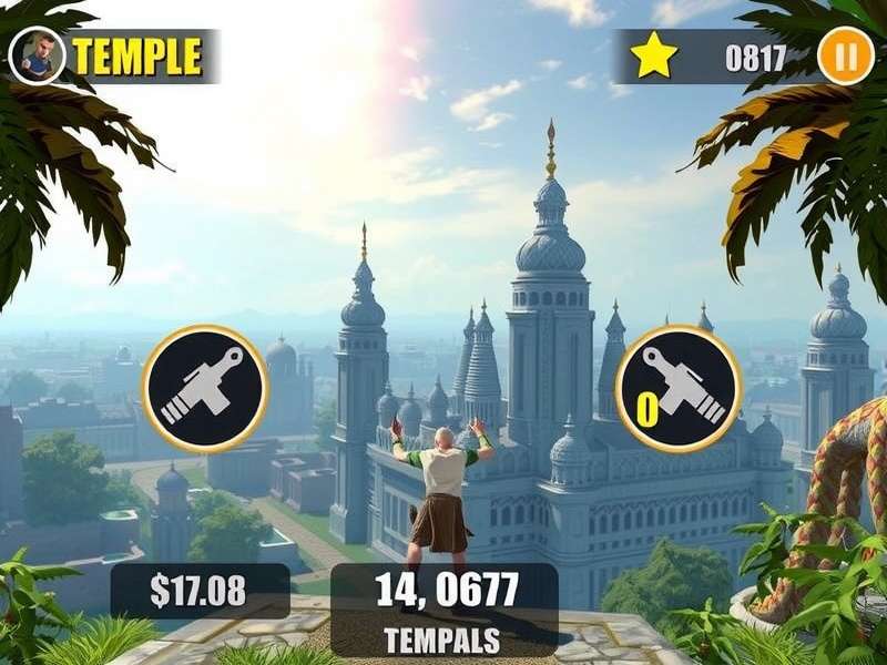 Temple Run VR gameplay on Android device