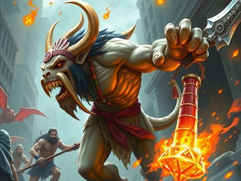 Temple Run Monster Drawing - Detailed sketch of a demonic monkey creature