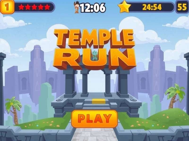 Close-up of the demonic monkey monster chasing the player in Temple Run