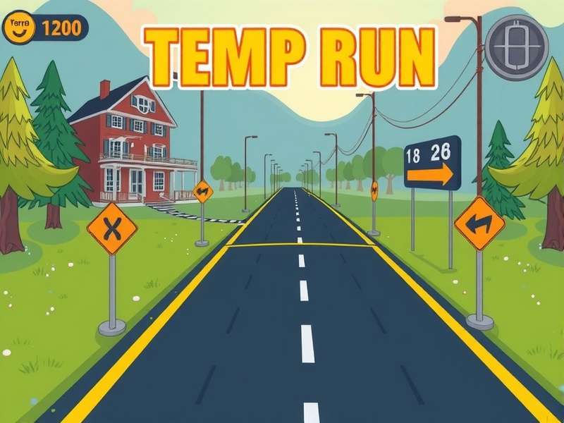 Person wearing VR headset playing Temple Run VR