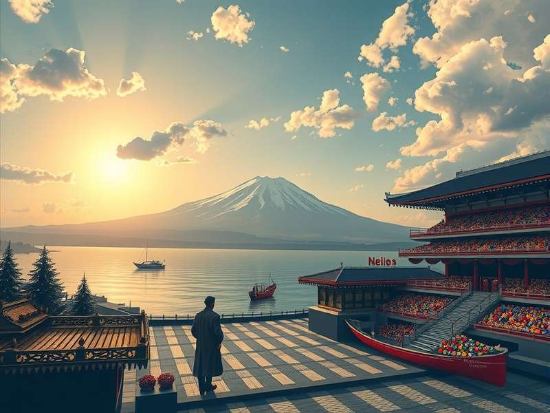 Artistic depiction of Nelson, a Temple Run character, evading demons in an ancient temple