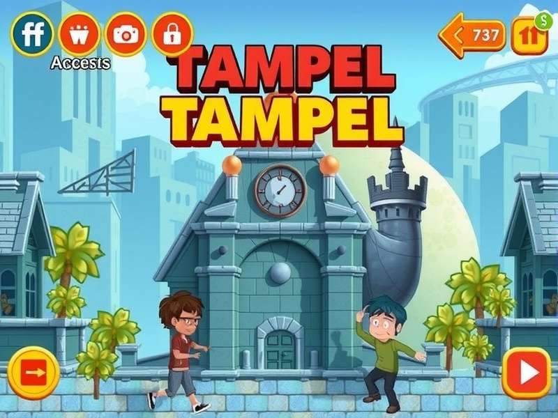 Smartphone displaying Temple Run 2 gameplay with Indian-inspired background elements