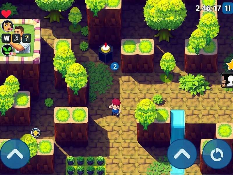 Temple Run Poki gameplay screenshot showing character running through ancient temple