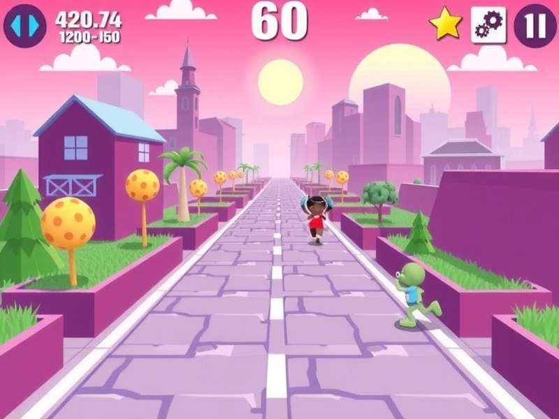 Tempo Run Gameplay screenshot showing character running in ancient Indian temple ruins