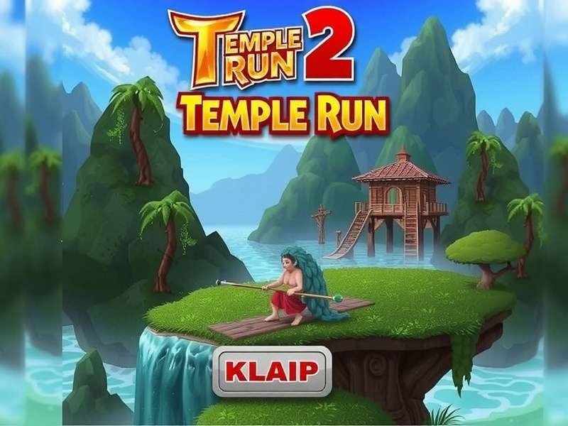 Temple Run 2 gameplay screenshot showing character running through ancient ruins