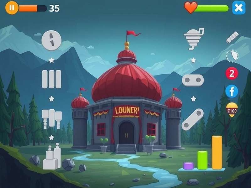 Temple Run gameplay scene with ancient temple and runner