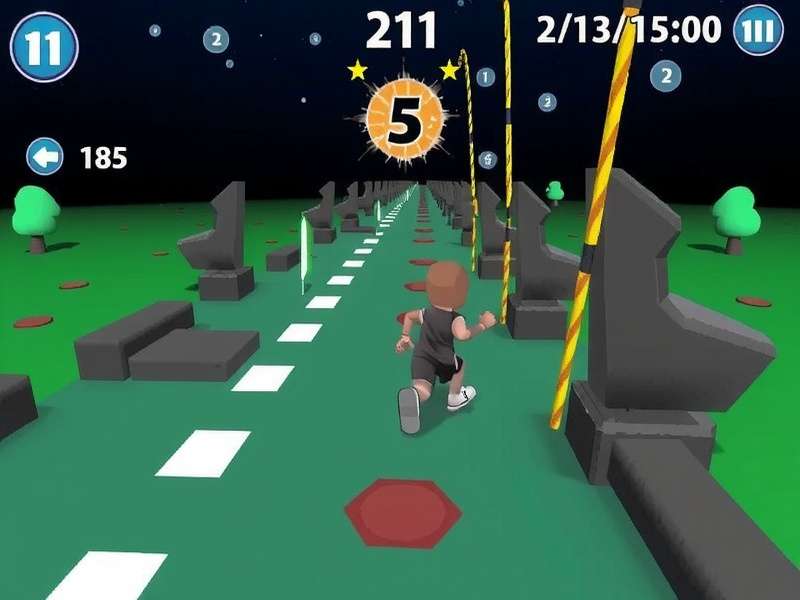 Temple Run 2 vibrant gameplay scene showing character running on ropes and bridges