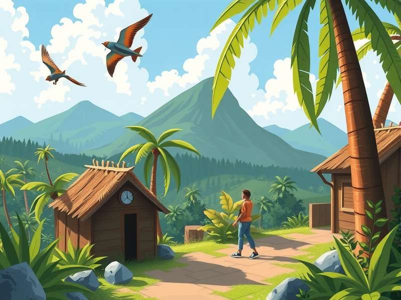 Temple Run 2 gameplay screenshot showing a runner escaping a monster in a lush jungle temple