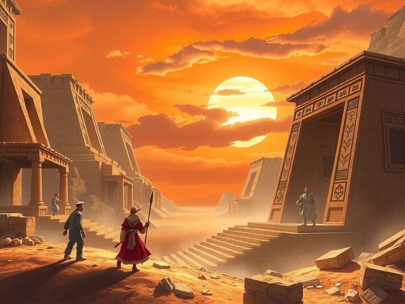 Ancient temple ruins with intricate carvings resembling Temple Run environments