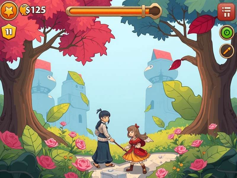 Detailed map showing obstacle patterns, coin locations, and optimal paths in a Temple Run level