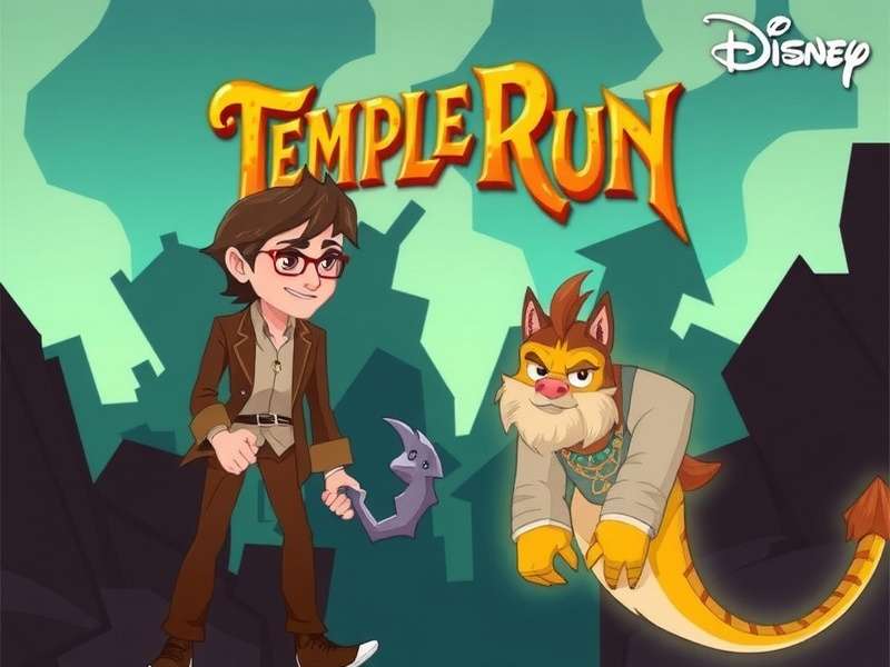 Temple Run Oz gameplay screenshot showing the protagonist running through a mystical forest