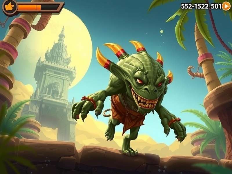 The demon monkey chasing the player in Temple Run 2 — an iconic monster that defines the game's thrill
