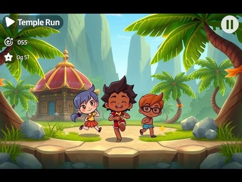 Infographic showing India-specific Temple Run Oz Online player statistics and habits